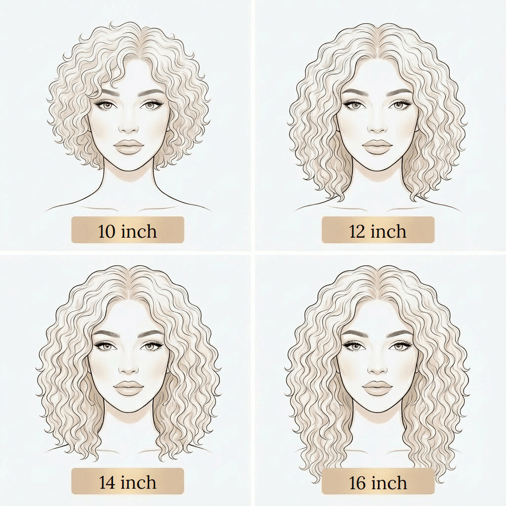 Gegolfde halflange lace front pruik van echt haar met transparant kant