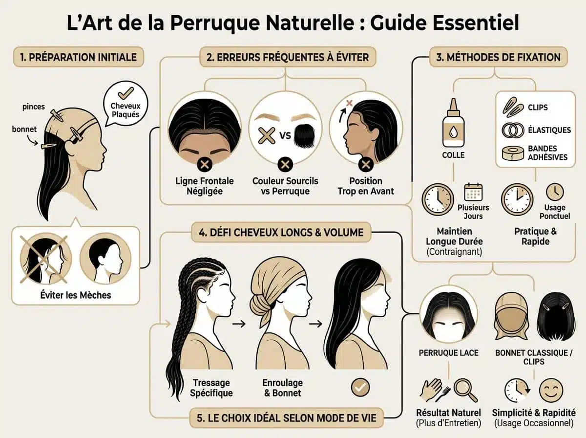 comment mettre une perruque
