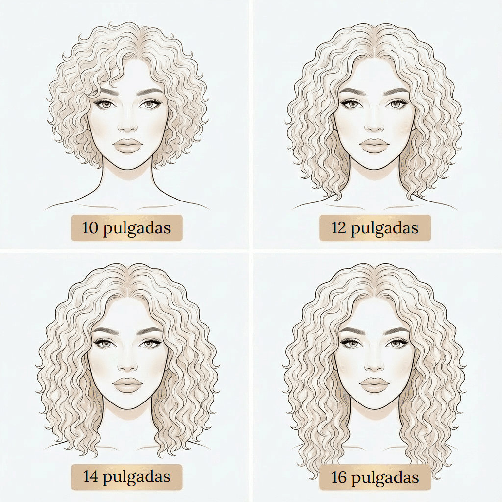 Peluca lace front ondulada de largo medio de pelo natural con encaje transparente
