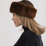 Bandeau en Fourrure a Cheveux en Forme Danneau pour Femme