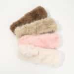 Bandeau en Fourrure a Cheveux en Forme Danneau pour Femme