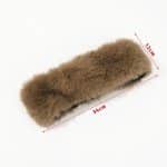 Bandeau en Fourrure a Cheveux en Forme Danneau pour Femme