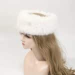 Bandeau en Fourrure a Cheveux en Forme Danneau pour Femme