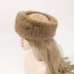 Bandeau en Fourrure a Cheveux en Forme Danneau pour Femme