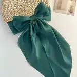Pince à cheveux avec gros nœud en ruban style coréen