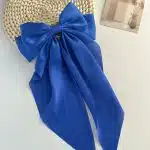 Pince à cheveux avec gros nœud en ruban style coréen
