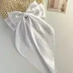 Pince à cheveux avec gros nœud en ruban style coréen