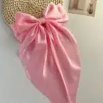 Pince à cheveux avec gros nœud en ruban style coréen