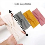 Cinta para el pelo con nudo retorcido para mujer, multicolor