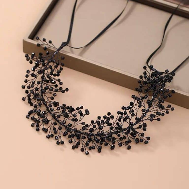 Accessoire-de-Cheveux-pour-Coiffure-Noire-de-Style-Vigne-galerie-4367