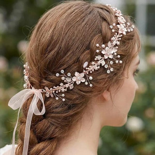 Bandeau de cheveux ornemental décoratif en forme de vigne