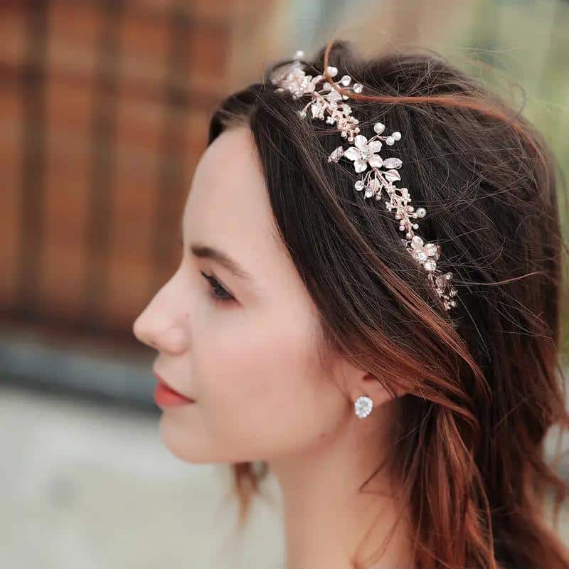 Tralcio per capelli ornamentale e decorativo a forma di vite