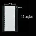 Pre-cut double-sided adhesive strips for extensions