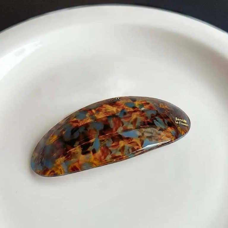 Barrette-a-Cheveux-Incurvee-Marbre-avec-Finition-Brillante-galerie-9916