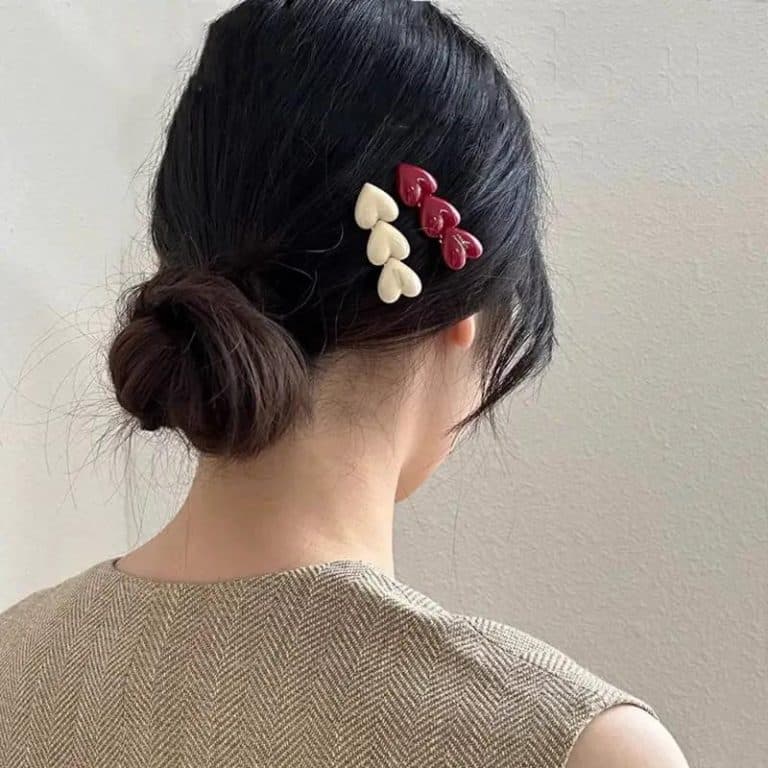 Barrette-a-Cheveux-Trois-Curs-Laquee-Brillante-galerie-5008