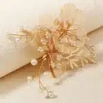 Barrettes-a-Cheveux-de-Fleurs-Dorees-avec-Perles-Nacrees-galerie-3795