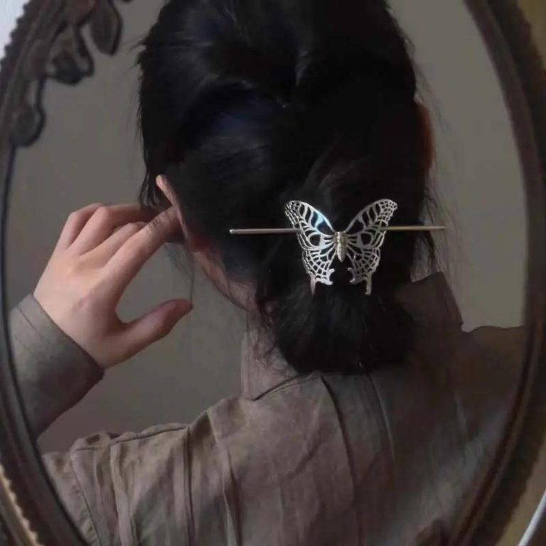 Baton-a-Cheveux-en-Alliage-avec-Motif-de-Papillon-Ajoure-galerie-4955