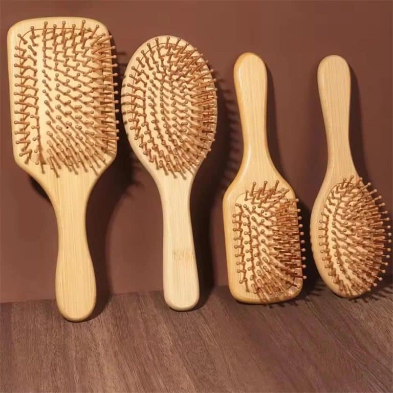 Brosse-Demelante-en-Bambou-Naturel-aux-Picots-Arrondis-pour-Cheveux-galerie-4154