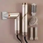 Brosse Soufflante Pliable 5 en 1 avec embouts séchage lissage et boucles