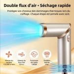 Brosse Soufflante Pliable 5 en 1_avec embouts séchage lissage et boucles - technique 3858