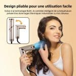 Brosse Soufflante Pliable 5 en 1_avec embouts séchage lissage et boucles - technique 5781