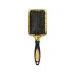 Brosse à cheveux avec coussin d'air et poignée ergonomique antidérapante dorée - Peigne Carré Doré B