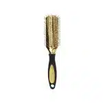 Brosse à cheveux avec coussin d'air et poignée ergonomique antidérapante dorée - Peigne à Friser Doré