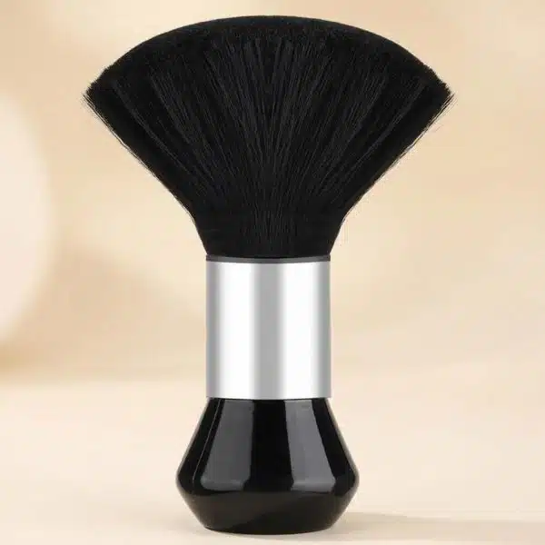 Brosse de Coiffeur Compacte a Poils Nylon pour Eliminer les Cheveux Coupes