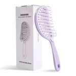 Brosse démêlante autonettoyante à dents épaissies pour cheveux bouclés (1)