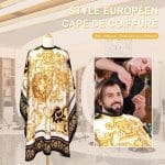 Cape-de-Coiffure-Professionnelle-Impermeable-avec-Motifs-Baroques-de-Lion-Dore-technique-9870