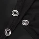Cape de Coiffure Professionnelle Noire en Polyester Antistatique et Imperméable 2