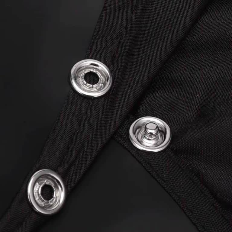 Cape de Coiffure Professionnelle Noire en Polyester Antistatique et Imperméable 2