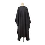 Cape de Coiffure Professionnelle Noire en Polyester Antistatique et Imperméable 3