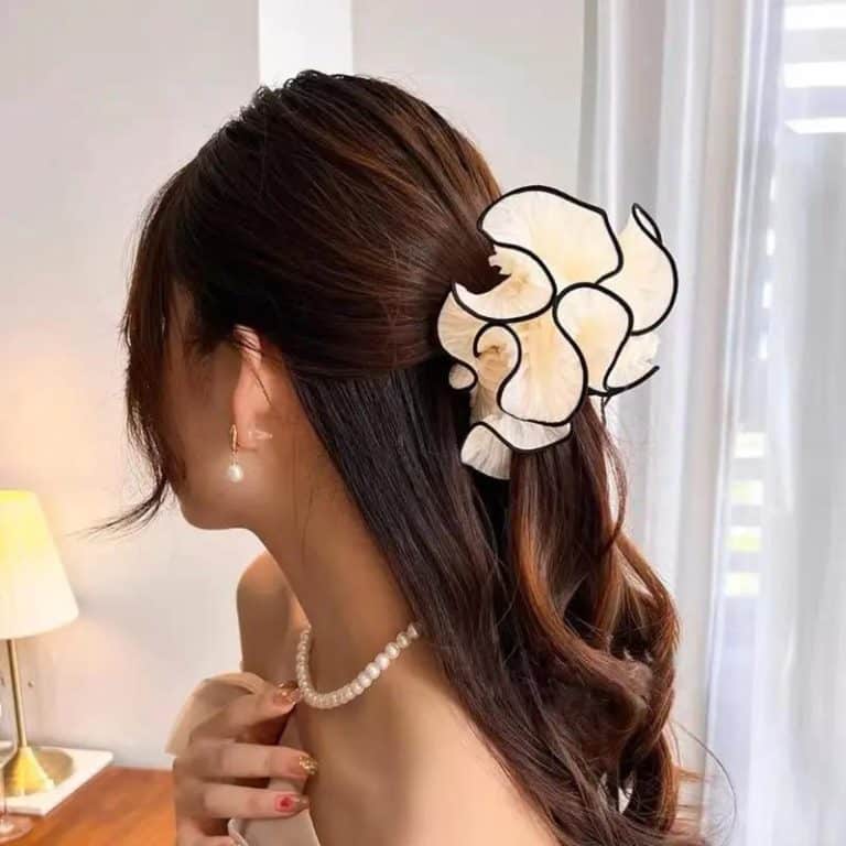 Chouchou-Elastique-pour-Cheveux-avec-Bordure-de-Petale-Contrastee-galerie-1173