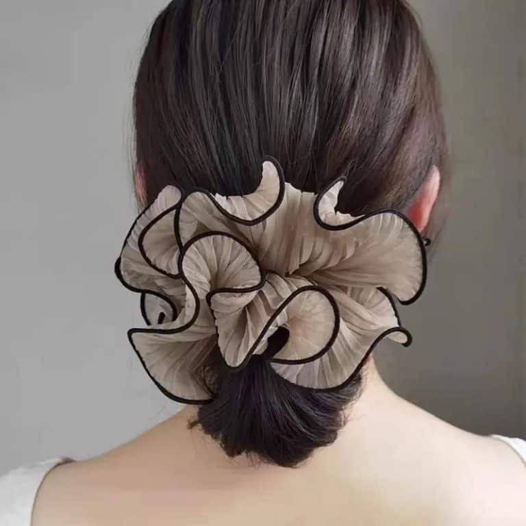 Chouchou-Elastique-pour-Cheveux-avec-Bordure-de-Petale-Contrastee-galerie-3292