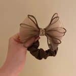 Chouchou-Nud-Papillon-en-Organza-Orne-de-Strass-pour-Cheveux-galerie-1592