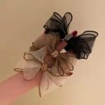 Chouchou-Nud-Papillon-en-Organza-Orne-de-Strass-pour-Cheveux-galerie-2125