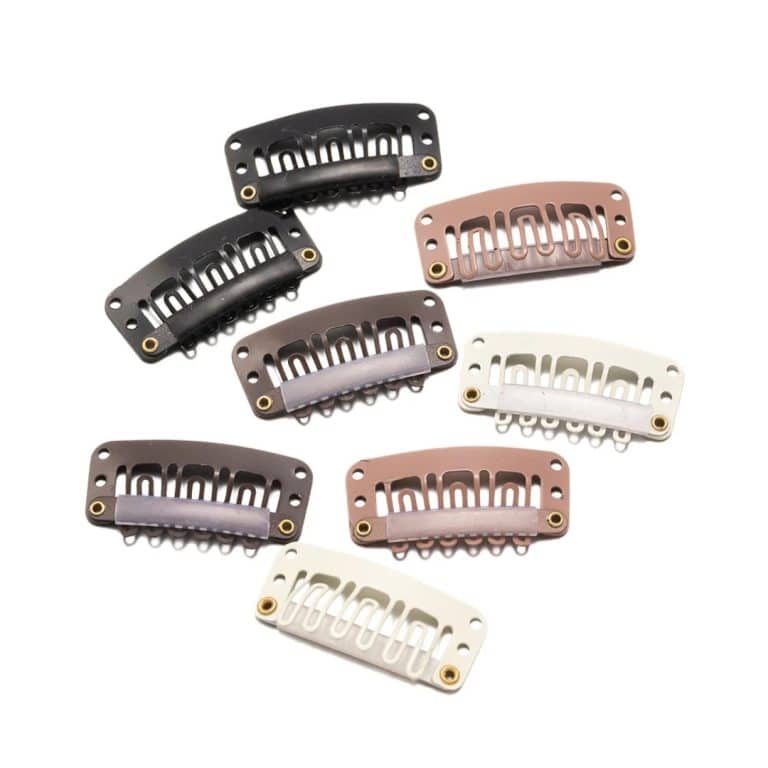 Clips de Fixation pour Extensions et Perruques en Acier au Manganèse en lot de 50 2