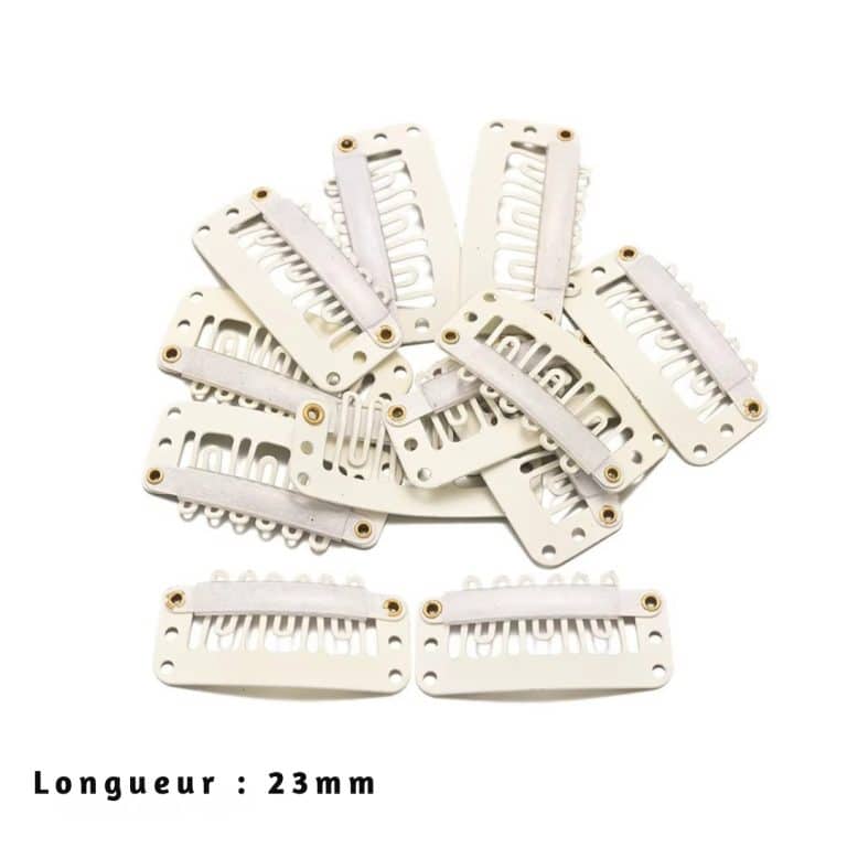Clips de Fixation pour Extensions et Perruques en Acier au Manganèse en lot de 50 4