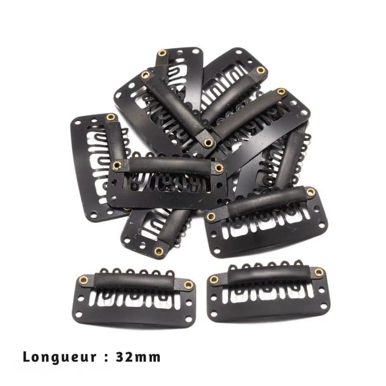 Clips de Fixation pour Extensions et Perruques en Acier au Manganèse en lot de 50 5