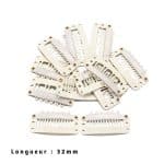 Clips de Fixation pour Extensions et Perruques en Acier au Manganèse en lot de 50 6