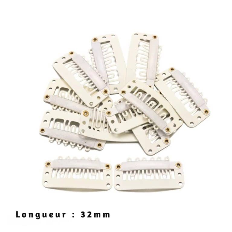 Clips de Fixation pour Extensions et Perruques en Acier au Manganèse en lot de 50 6
