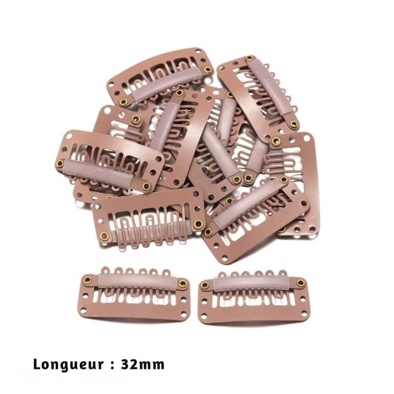 Clips de Fixation pour Extensions et Perruques en Acier au Manganèse en lot de 50 7