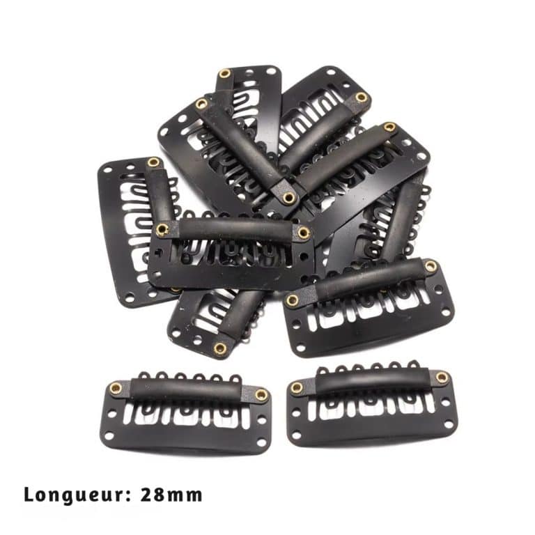 Clips de Fixation pour Extensions et Perruques en Acier au Manganèse en lot de 50 8