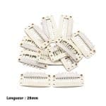 Clips de Fixation pour Extensions et Perruques en Acier au Manganèse en lot de 50 9