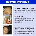 Colle pour perruque translucide sans latex pour tenue longue durée