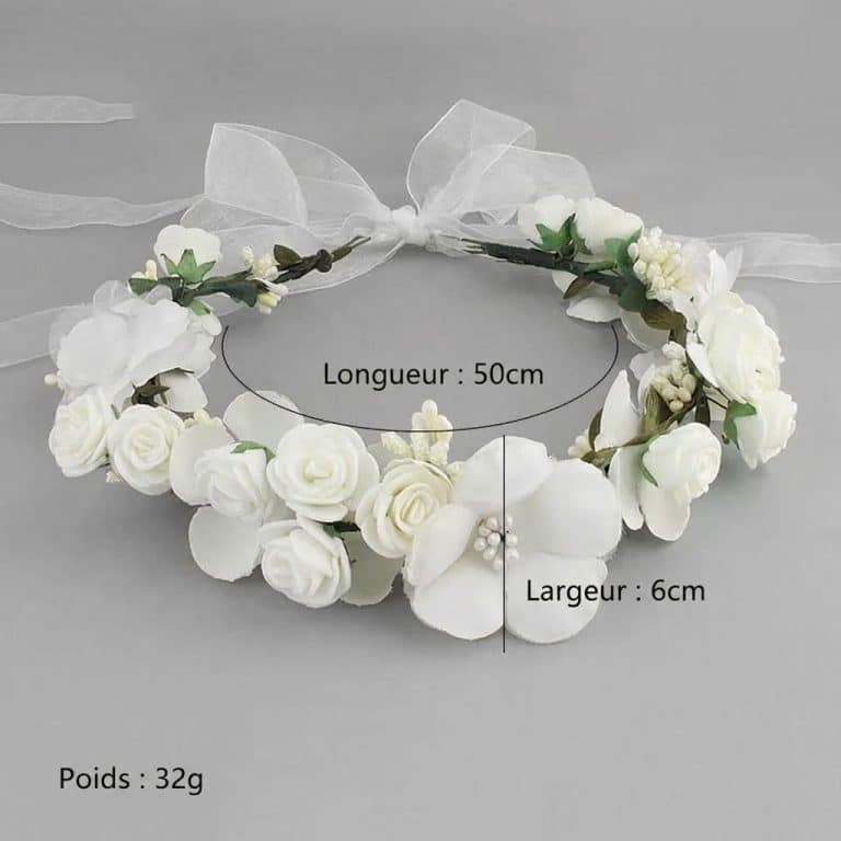 Couronne-Florale-pour-Cheveux-avec-Roses-en-Soie-et-Rubans-en-Organza-galerie-6315-7