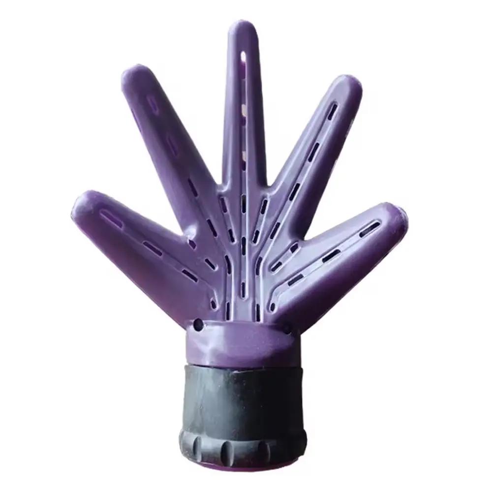 Difusor de secador de pelo en forma de mano para pelo rizado - Violeta
