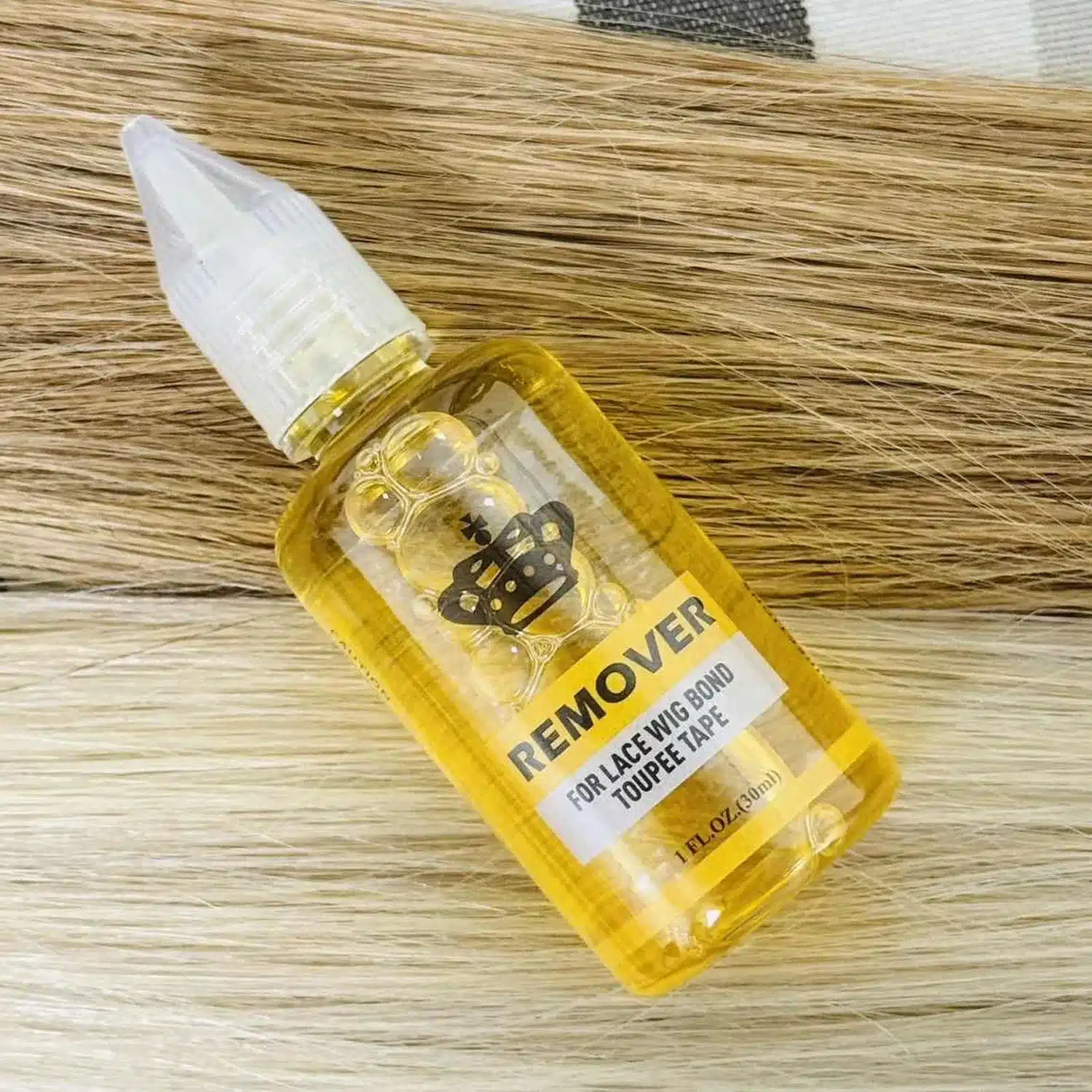 Wig glue remover with applicator