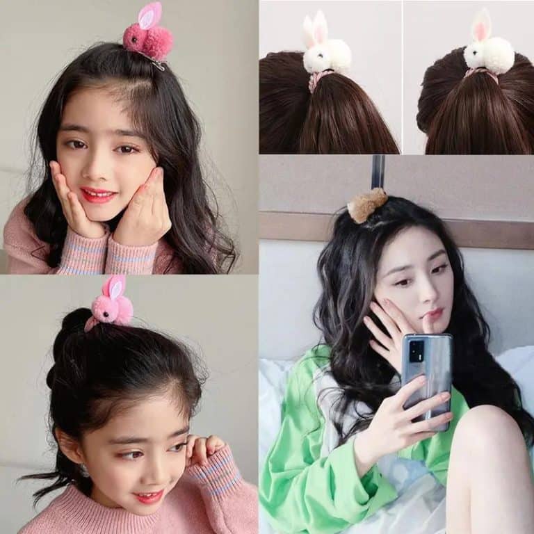 Elastique-ou-Barrette-a-Cheveux-de-Lapin-en-Peluche-galerie-1017